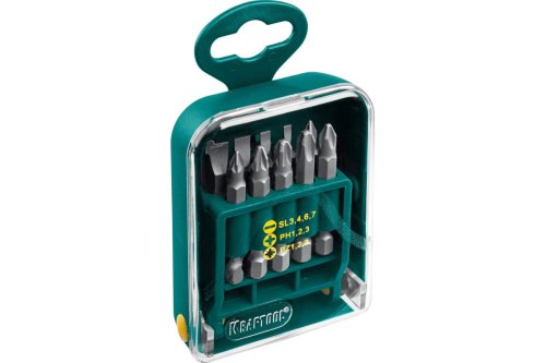 Набор бит двусторонних Kraftool Expert  11 предметов 26136-H11  картинка